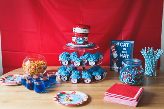 a cat in the hat birthday party :: sweet cheeks turns 2! | Birds of a ...