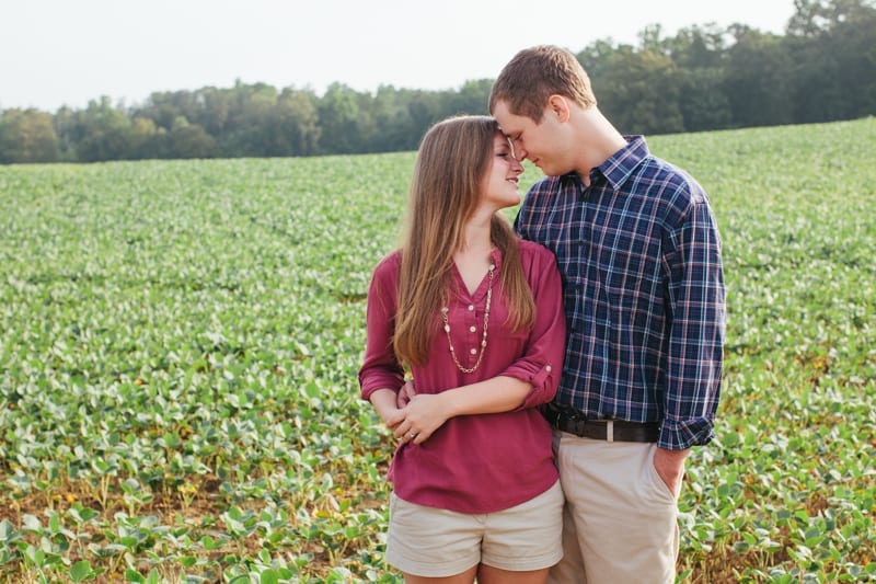 flora corner farm southern maryland corn field engagement photography-12