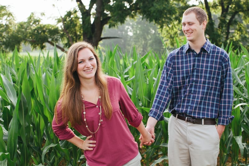 flora corner farm southern maryland corn field engagement photography-15