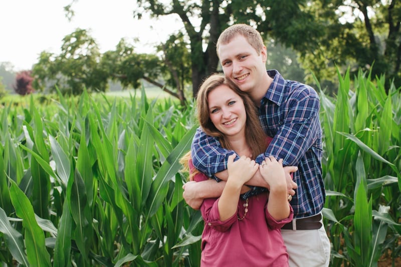 flora corner farm southern maryland corn field engagement photography-17