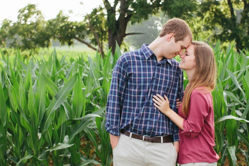 flora corner farm southern maryland corn field engagement photography-20