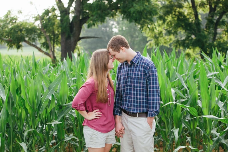 flora corner farm southern maryland corn field engagement photography-33