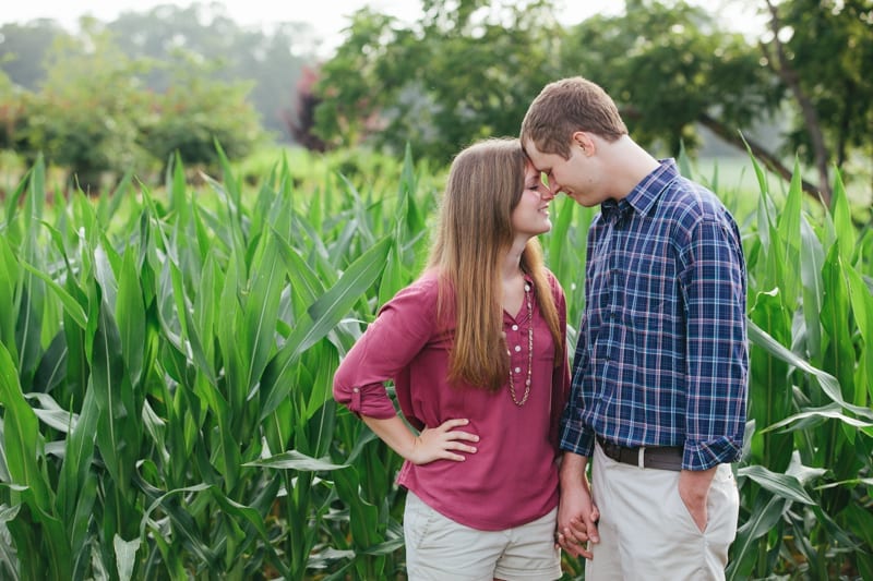 flora corner farm southern maryland corn field engagement photography-4