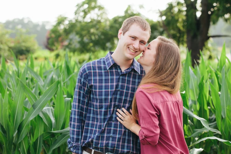 flora corner farm southern maryland corn field engagement photography-40