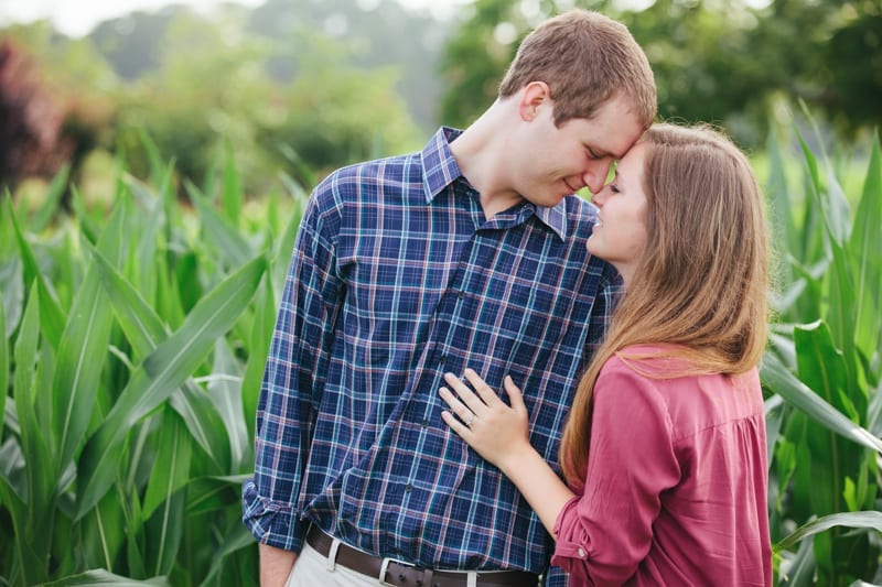 flora corner farm southern maryland corn field engagement photography-7