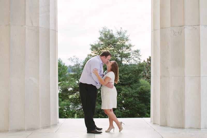 lincoln memorial engagement photography